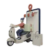 Delivery Girl riding Scooter