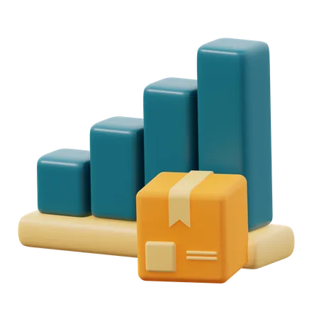 Delivery Growth  3D Icon