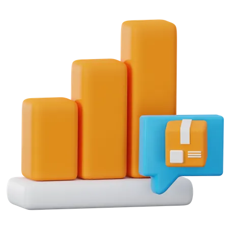 Delivery Growth Chart  3D Icon