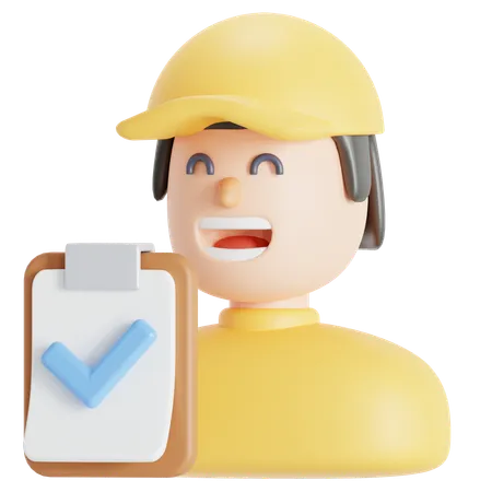 Delivery guy  3D Icon