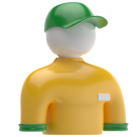 Delivery Guy  3D Icon