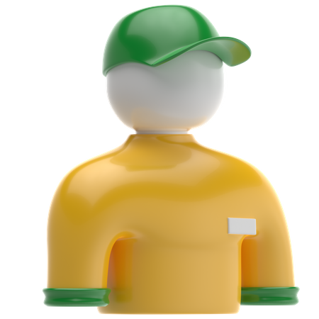 Delivery Guy  3D Icon