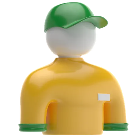 Delivery Guy Or Staff 3D Icon