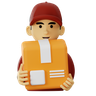 delivery guy 3d images