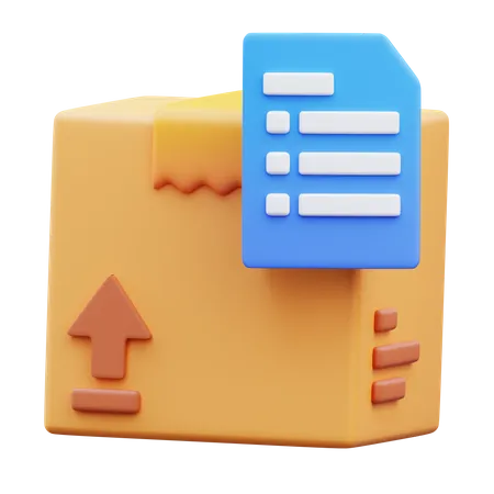 Delivery List  3D Icon