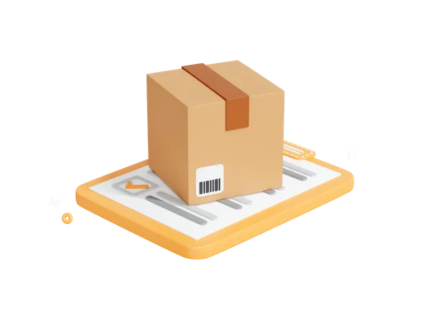 Delivery List  3D Icon