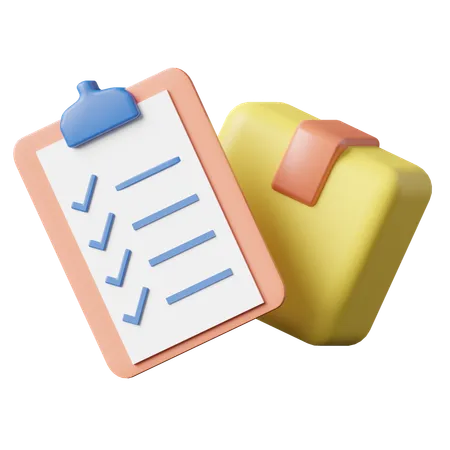 Delivery List  3D Icon