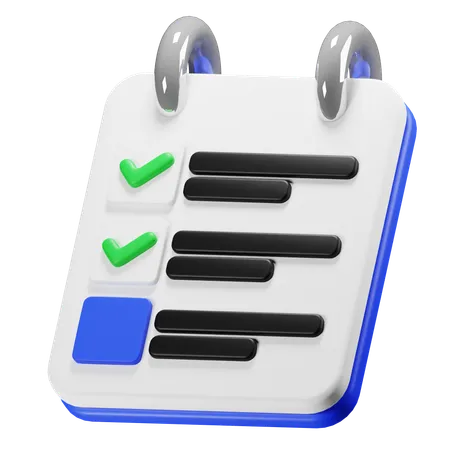 Delivery List  3D Icon