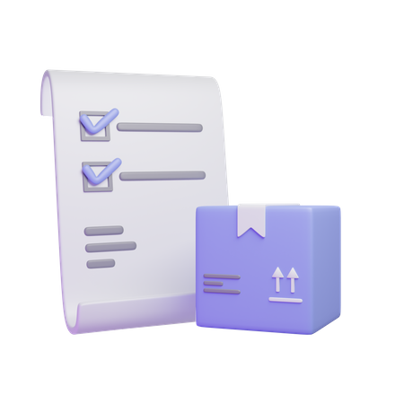 Delivery List  3D Icon