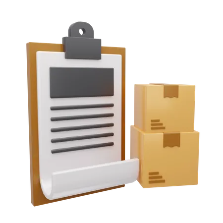 Delivery List  3D Icon