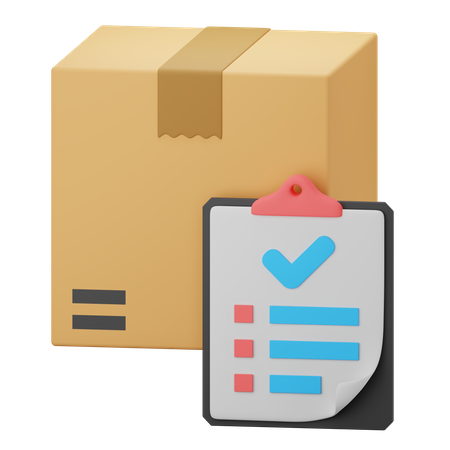 Delivery List  3D Icon