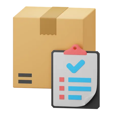 Delivery List  3D Icon