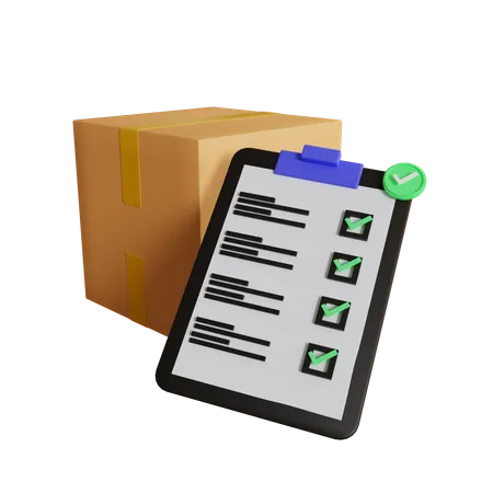 Delivery List  3D Icon