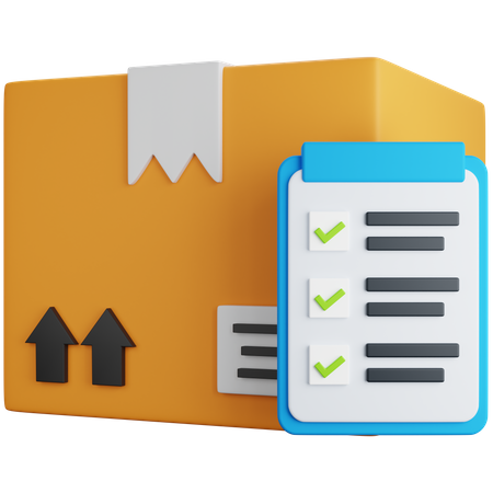 Delivery List  3D Icon