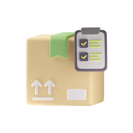 Delivery List  3D Icon