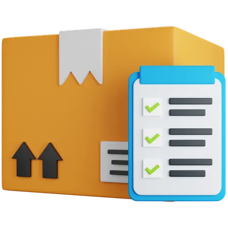 Delivery List  3D Icon