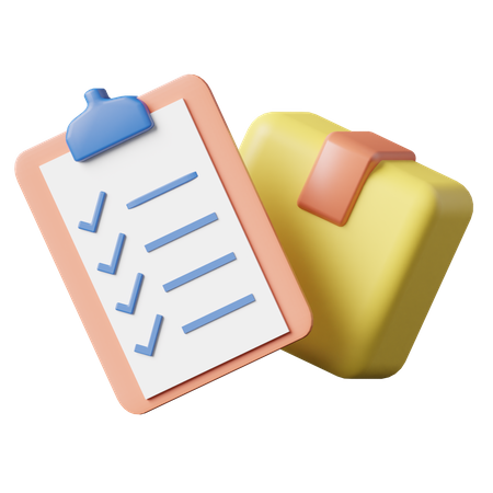 Delivery List 3D Icon