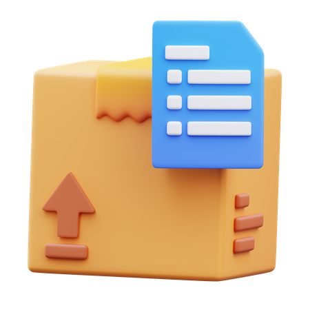 Delivery List  3D Icon