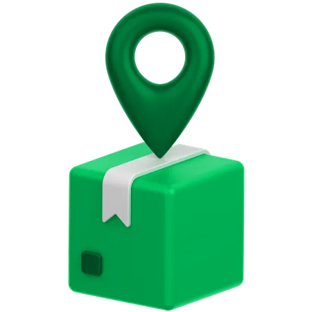 3 D Icon Of A Packages Location 3D Icon