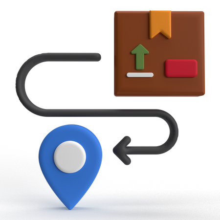 Delivery Location  3D Icon