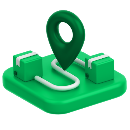 Delivery Location  3D Icon