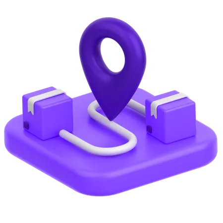 Delivery Location  3D Icon