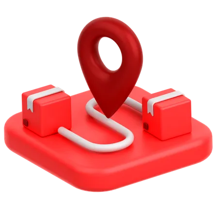 Delivery Location  3D Icon