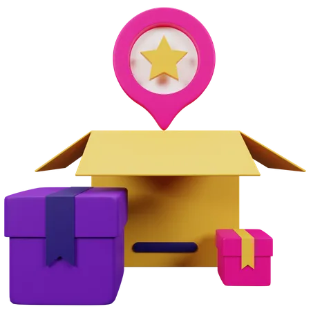 Delivery Location  3D Icon