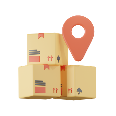 Delivery Location  3D Icon