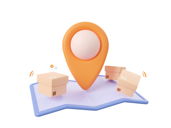 Delivery Location  3D Icon