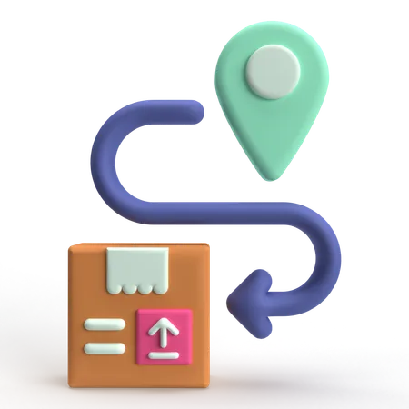 Delivery Location  3D Icon