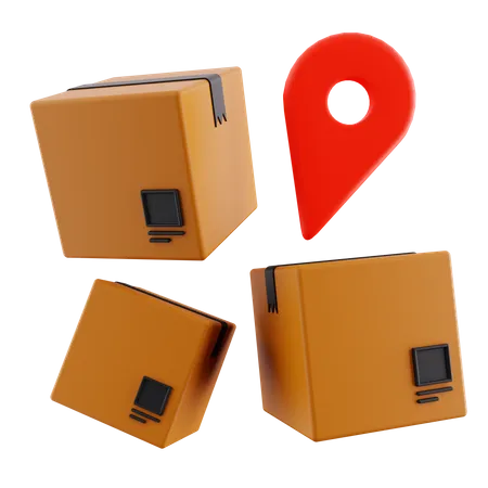 Delivery Location  3D Icon