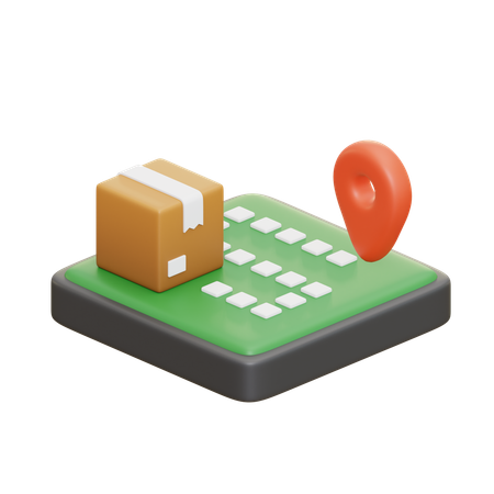 Delivery Location  3D Icon