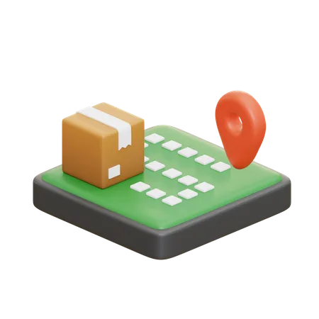 Delivery Location  3D Icon