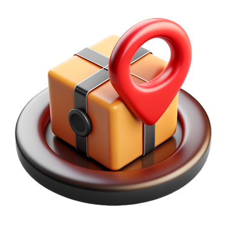 Delivery location  3D Icon