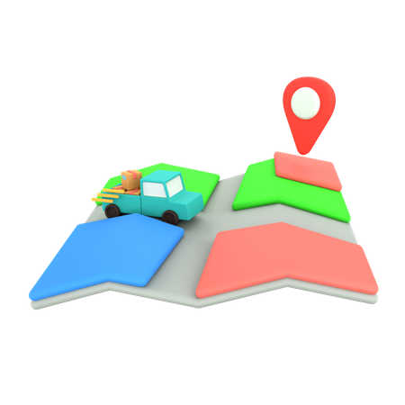 Delivery Location  3D Icon