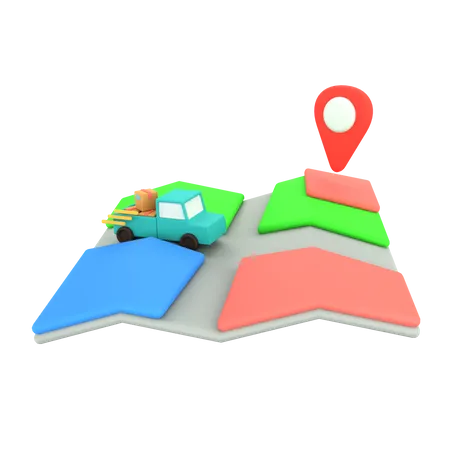 Delivery Location  3D Icon