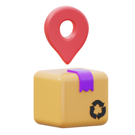 Delivery location  3D Icon