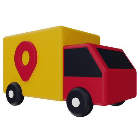 Delivery Location  3D Illustration