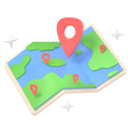 Delivery Location  3D Illustration