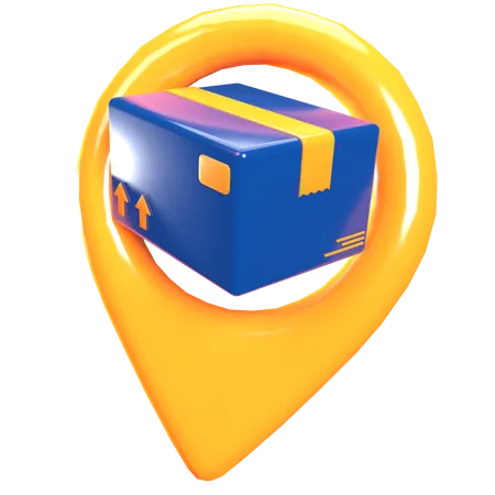 Delivery Location  3D Illustration