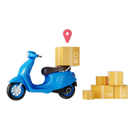 Delivery Location  3D Illustration