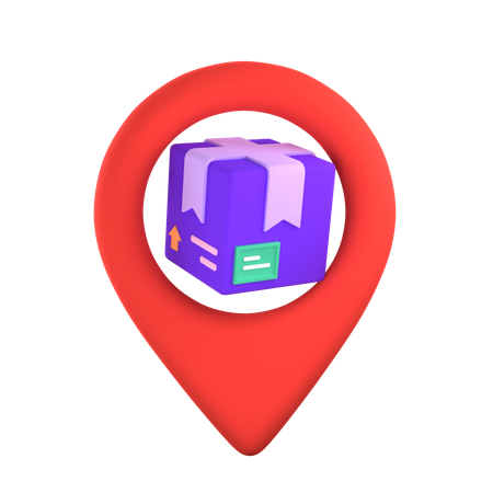 Delivery Location  3D Illustration