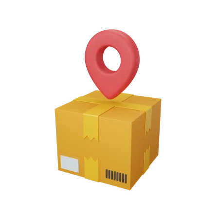 Delivery location  3D Illustration