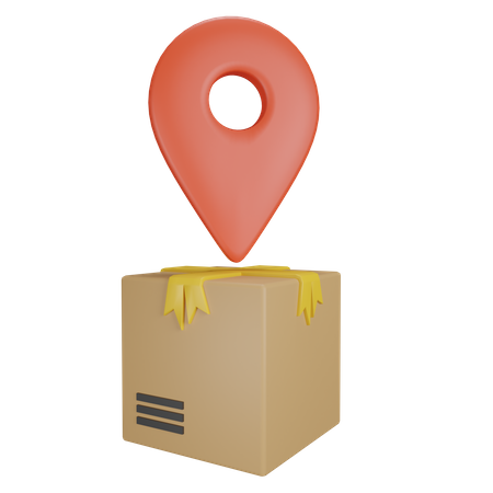 Delivery Location  3D Illustration