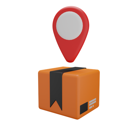 Delivery location  3D Illustration