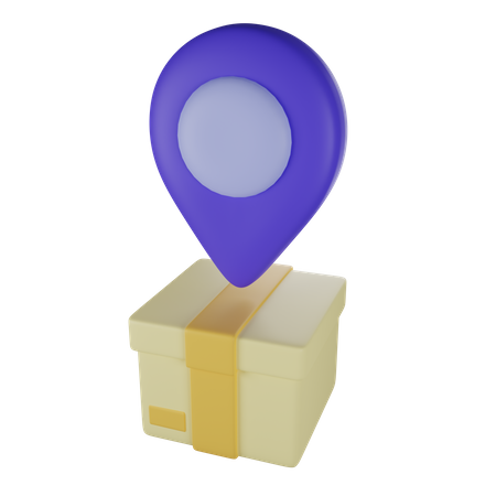 Delivery Location  3D Illustration