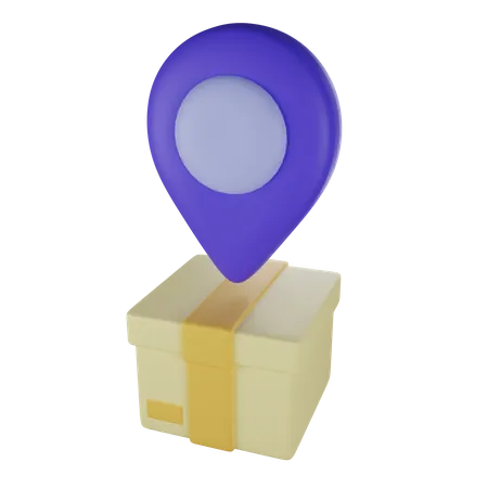 Delivery Location  3D Illustration