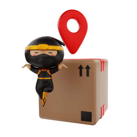 Delivery location  3D Illustration