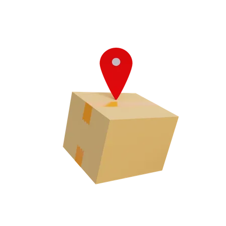 Delivery location  3D Illustration